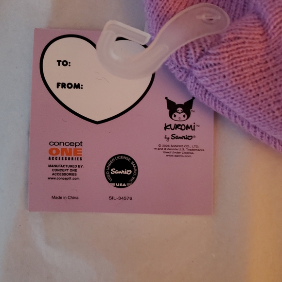 Hello Kitty Beanie Purple And Pink New - Picture 8 of 12
